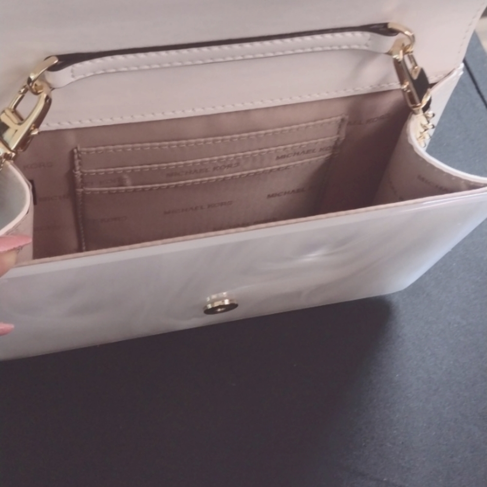 Gorgeous Micheal Kors, White  Acrylic Clutch Purse